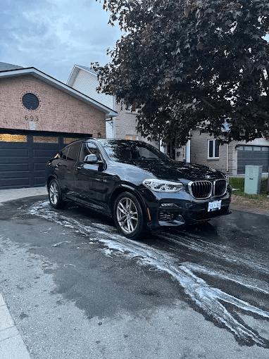 Freshly detailed BMW exterior