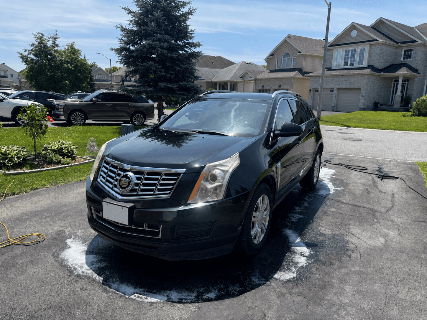 Detailed Cadillac SUV from the front